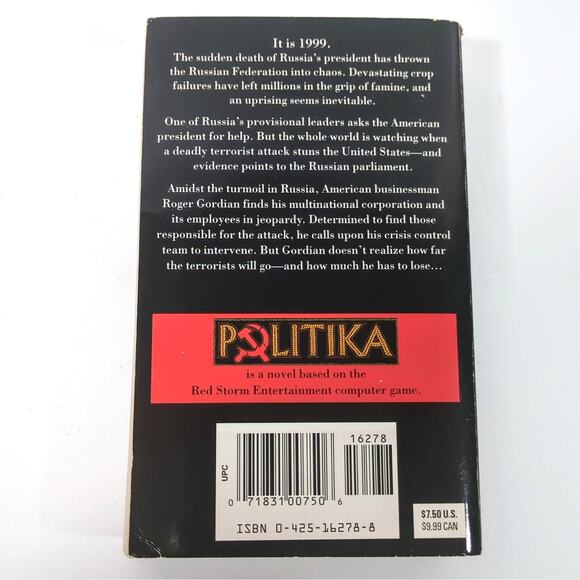 Power Plays Politika Paperback w CD-ROM Created by Tom Clancy & Martin Greenberg - Picture 3 of 5